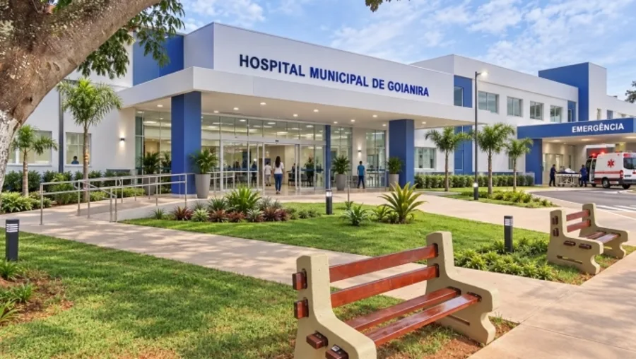 Projeção do Hospital Municipal de Goianira ampliado